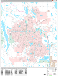 Fort Collins Wall Map Premium Style 2026
